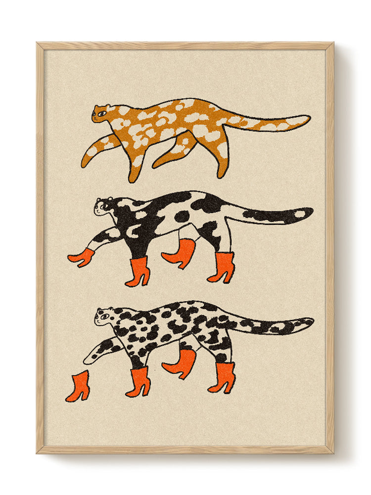 Enikő Eged - Leopard Boots | PSTR studio