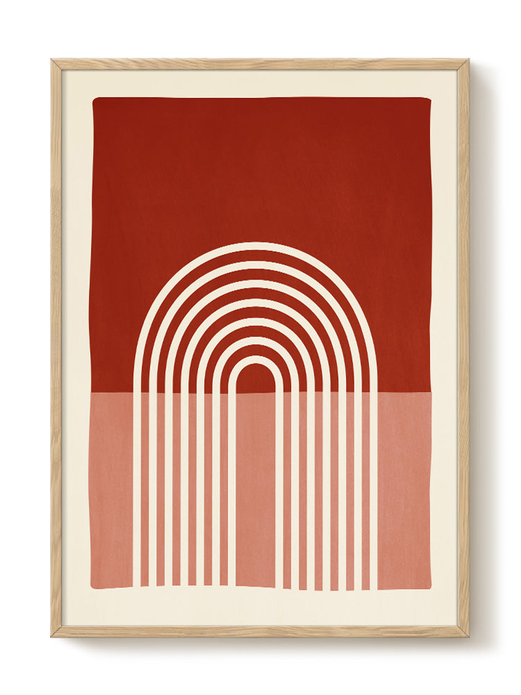Abstract Modern Art Poster - Mid Century minimalist | PSTR studio