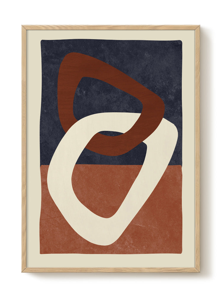 Abstract Modern Art Poster - Mid Century minimalist | PSTR studio