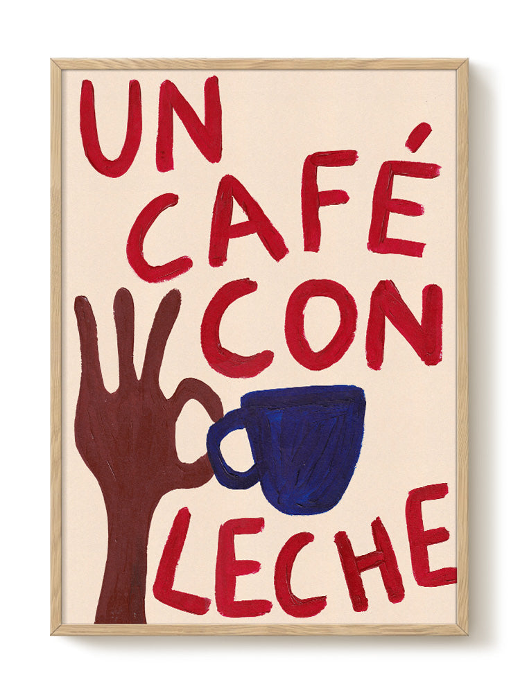 Frank dam カフェ　アート 474mm × 459mm Abbie Franks - Café con leche | PSTR studio