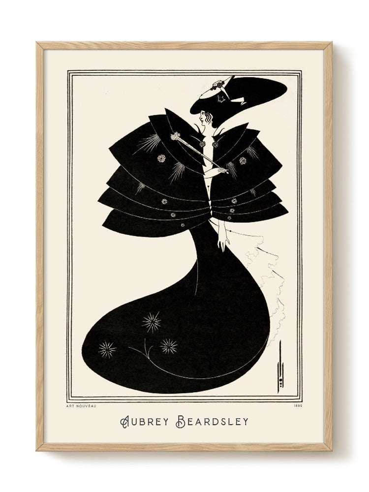 サロメ アートパネル オーブリービアズリー THE BLACK CAPE Aubrey Beardsley - Black Cape | PSTR studio