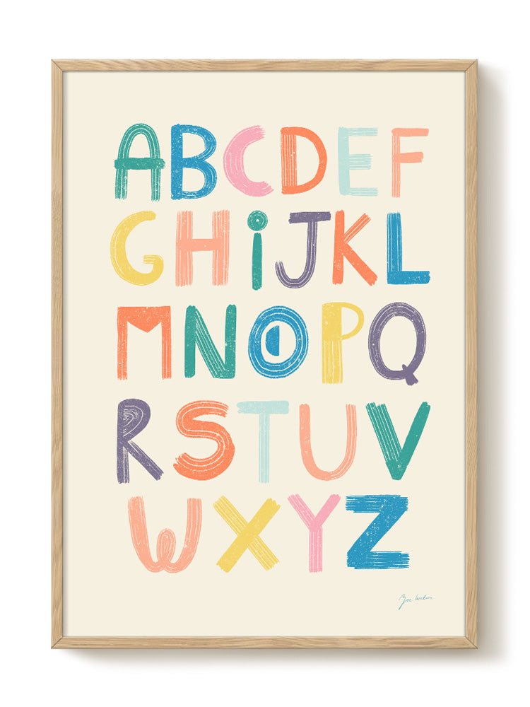 Zoe - Groovy Alphabet - Bright | PSTR studio