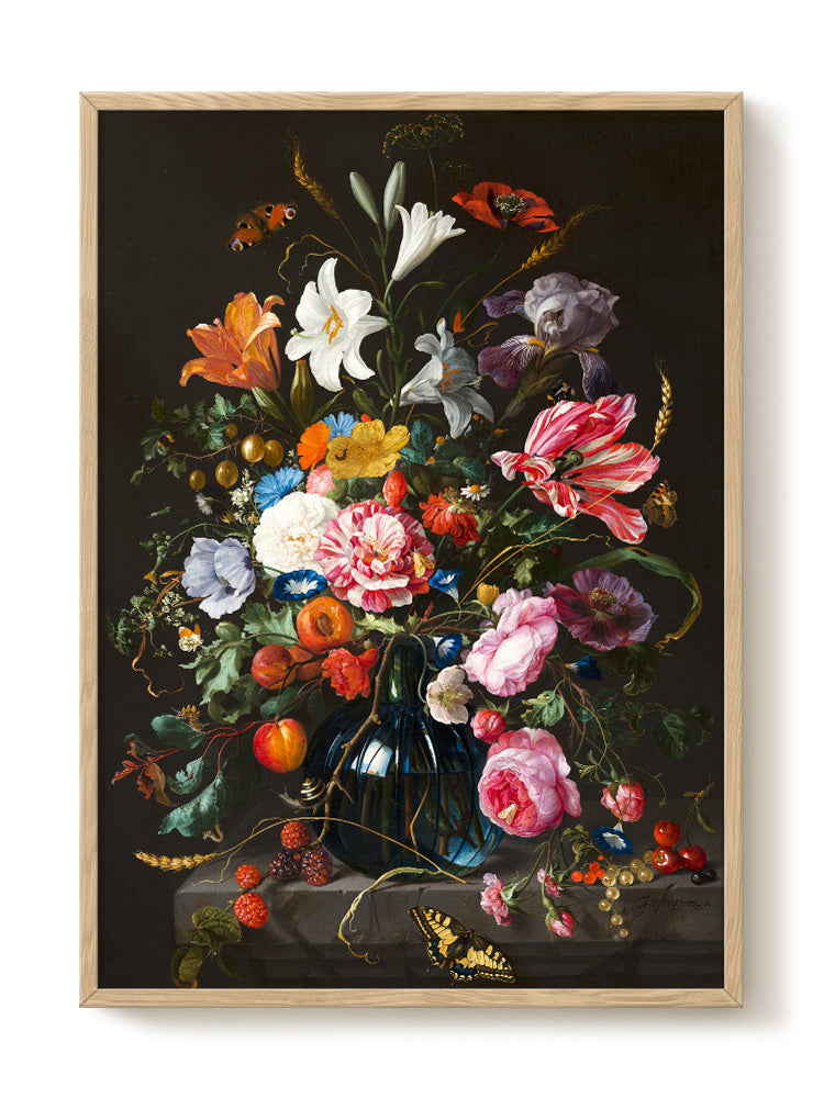 Jan Davidsz de Heem - Flowers poster - Masterwork - art print