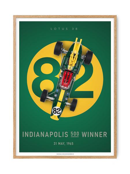 Classic Lotus  - Indianapolis 1965 | Art print Poster