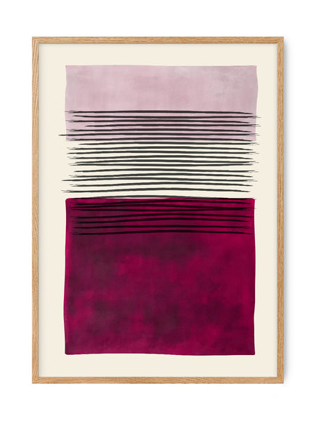 Abstract modern art Deep purple | Art print Poster
