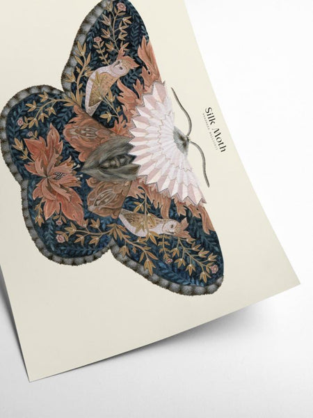 Matos - W. Morris inspired - Silk Moths No.9