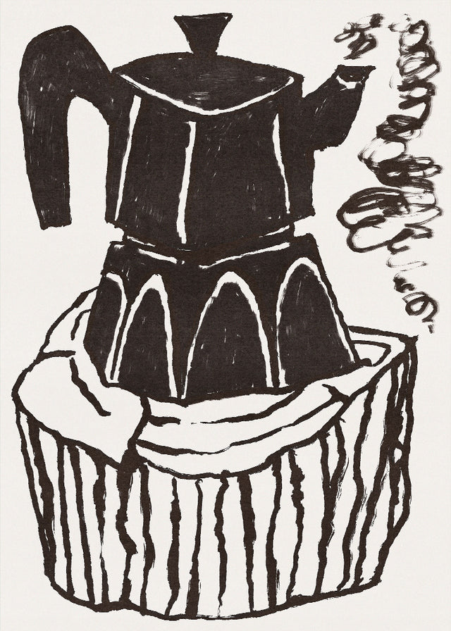 Emilia Wharfe -  Mocha Pot on Log