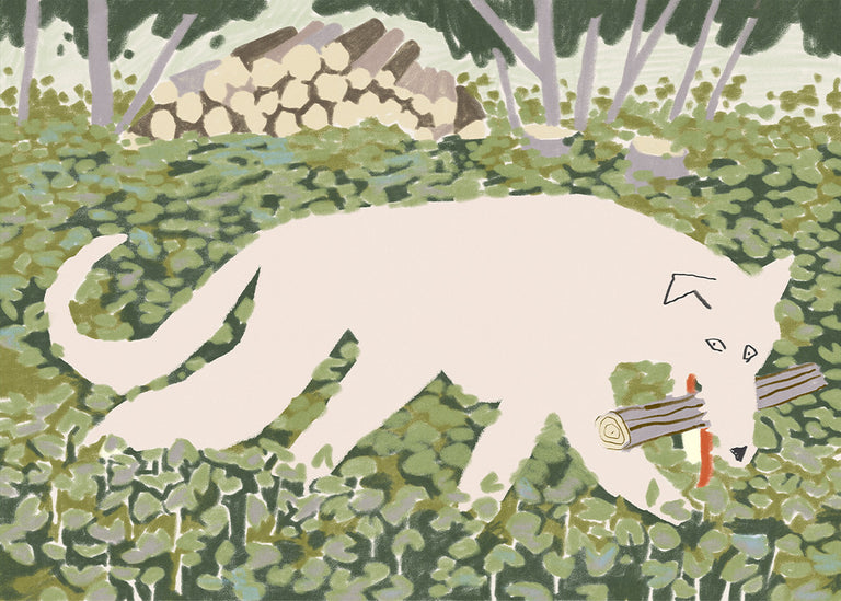 Emilia Wharfe - Dog with a Log Spring