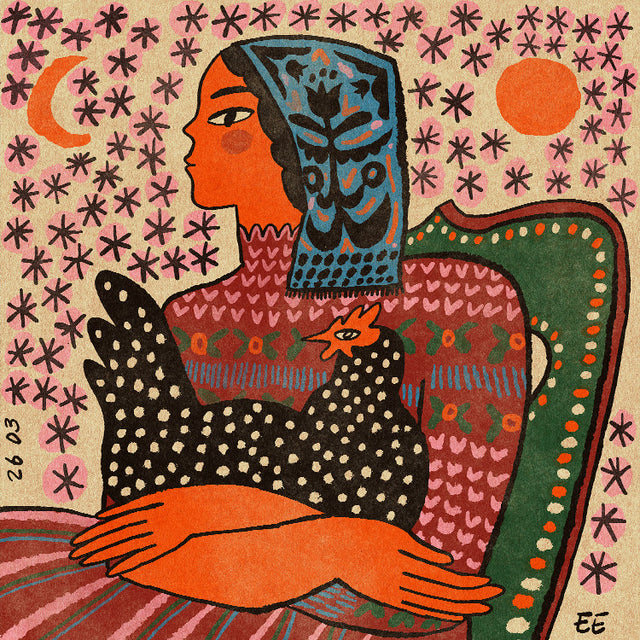Enikő Eged - Girl with Hen