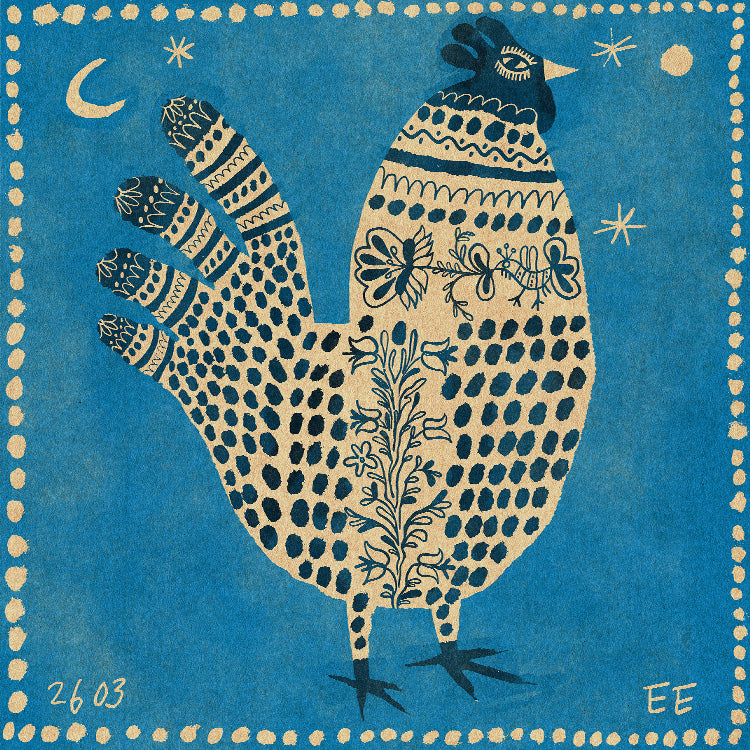 Enikő Eged - Magic Rooster in Blue | PSTR studio