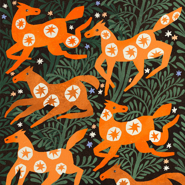 Enikő Eged - Horses under the night sky