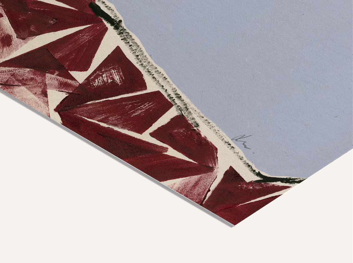 Jenny Tarr - Figure in Oxblood & Sky