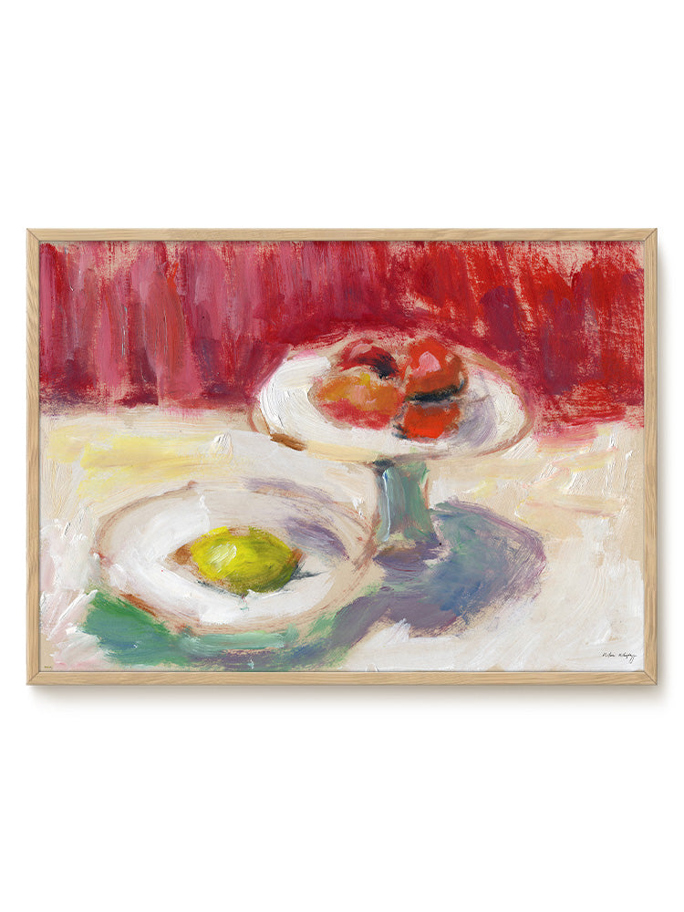 Maria Murphy - Bonnards Fruit Bowl - 30x40 (dark oak frame)