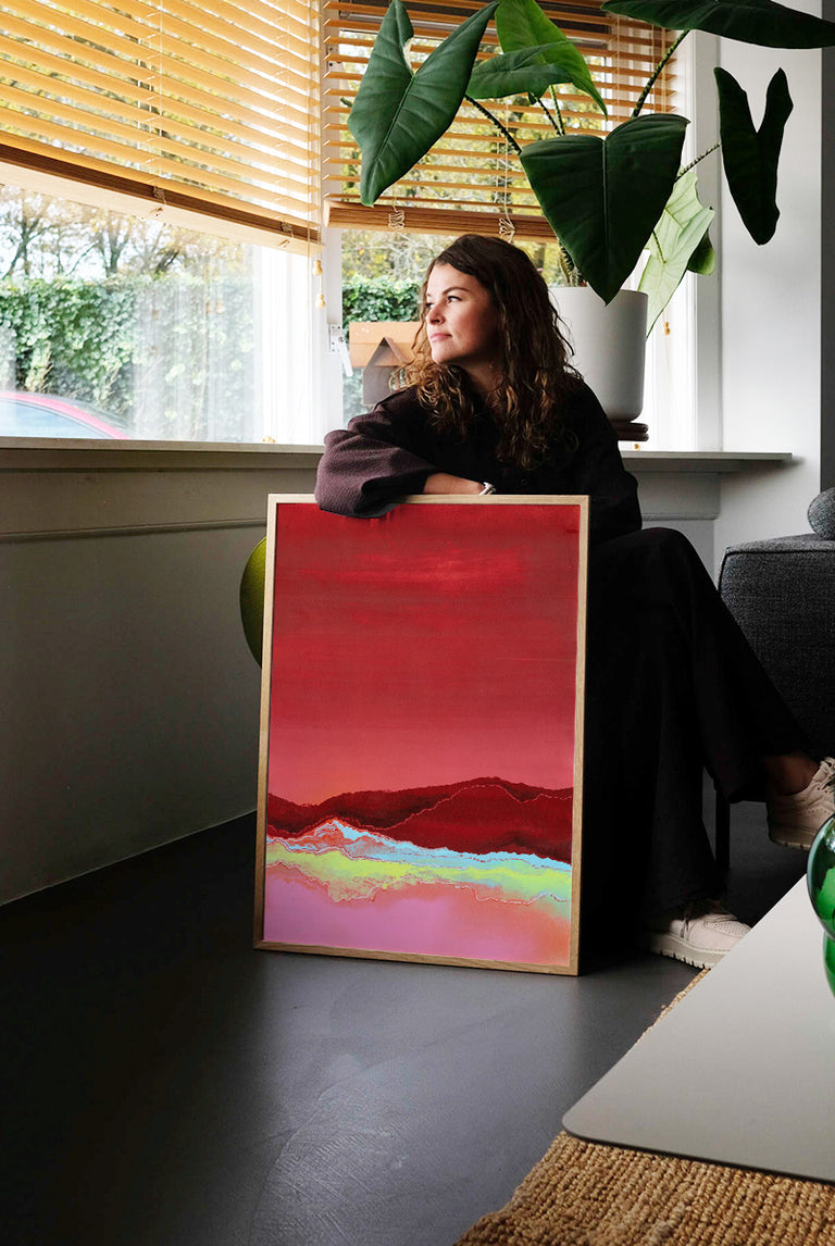 Yente - Landschap Rood