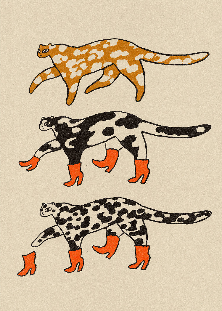 Enikő Eged - Leopard Boots | PSTR studio