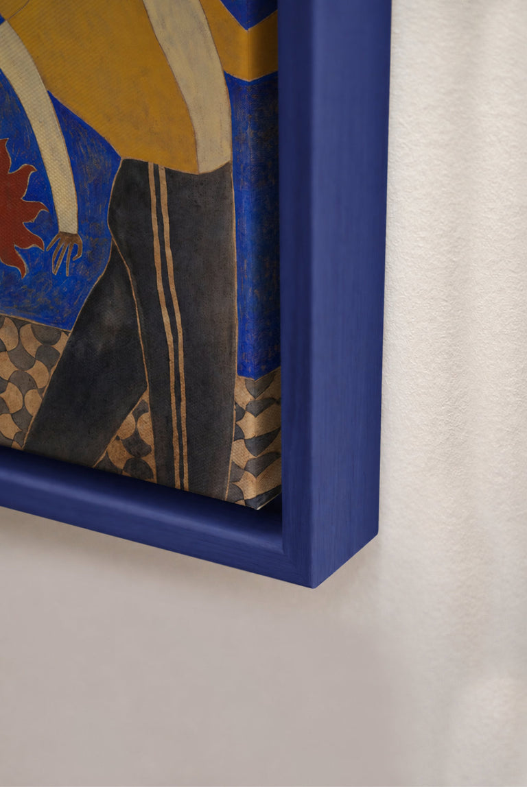 Blue Wood Canvas