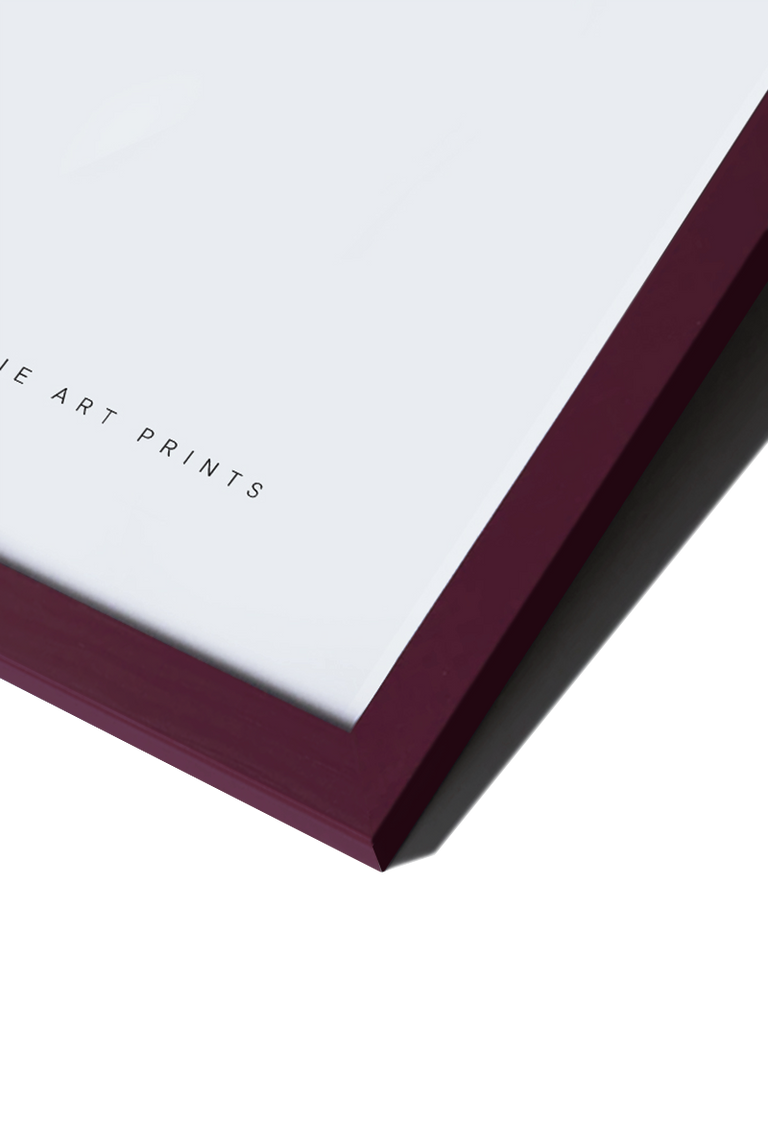 Burgundy Wood Frame