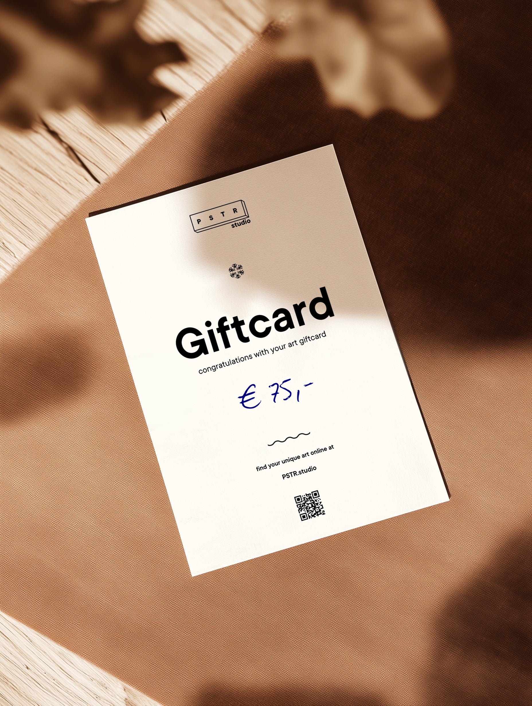 Here's your gift card for PSTR studio! | PSTR studio