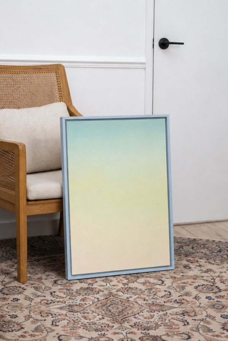 Light Blue Wood Canvas