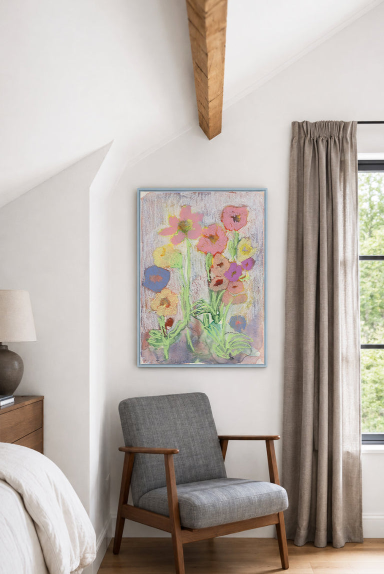 Light Blue Wood Canvas