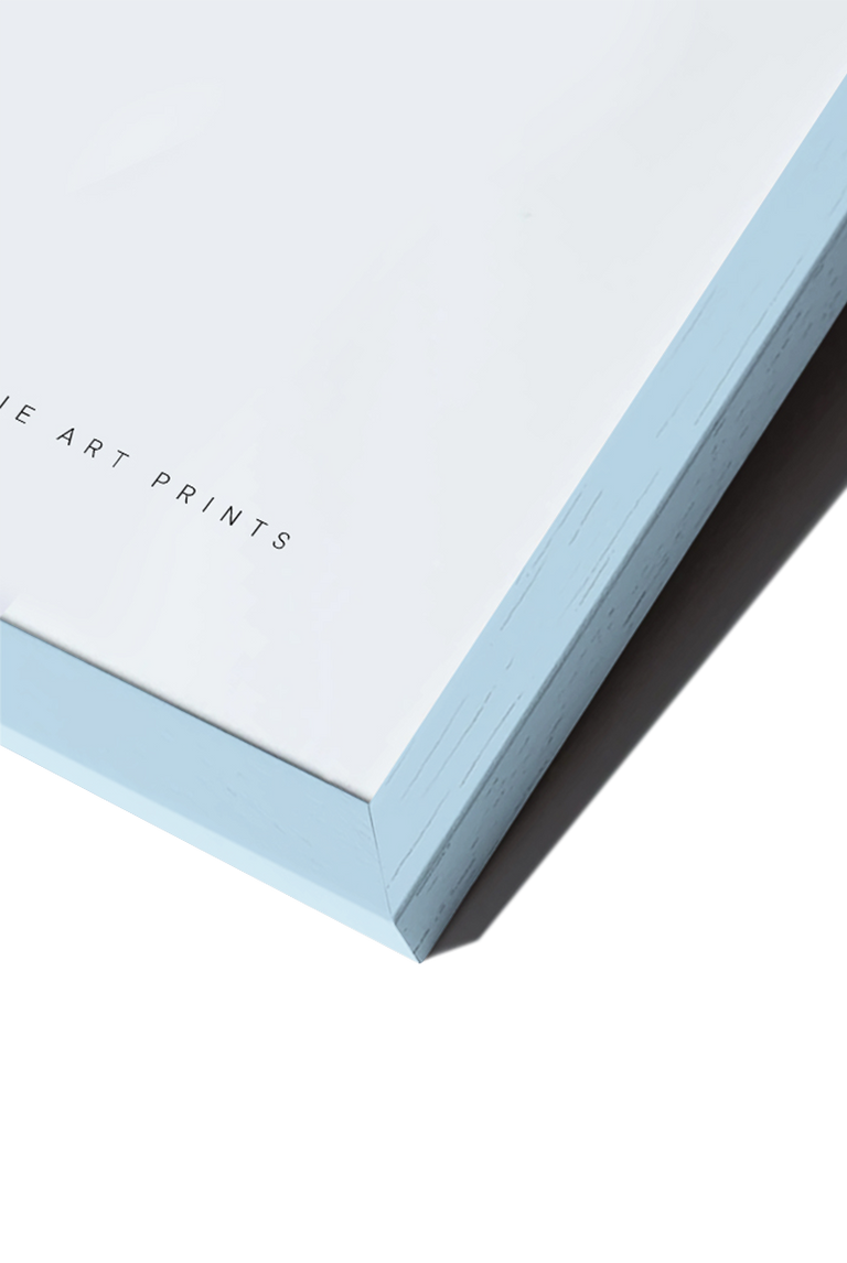Light Blue Wood Frame