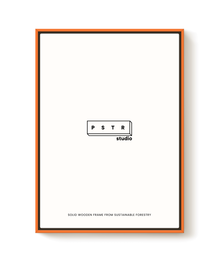 Orange Wood Canvas