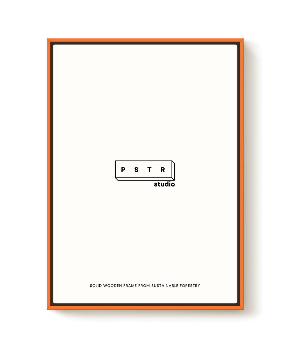 Orange Wood Canvas