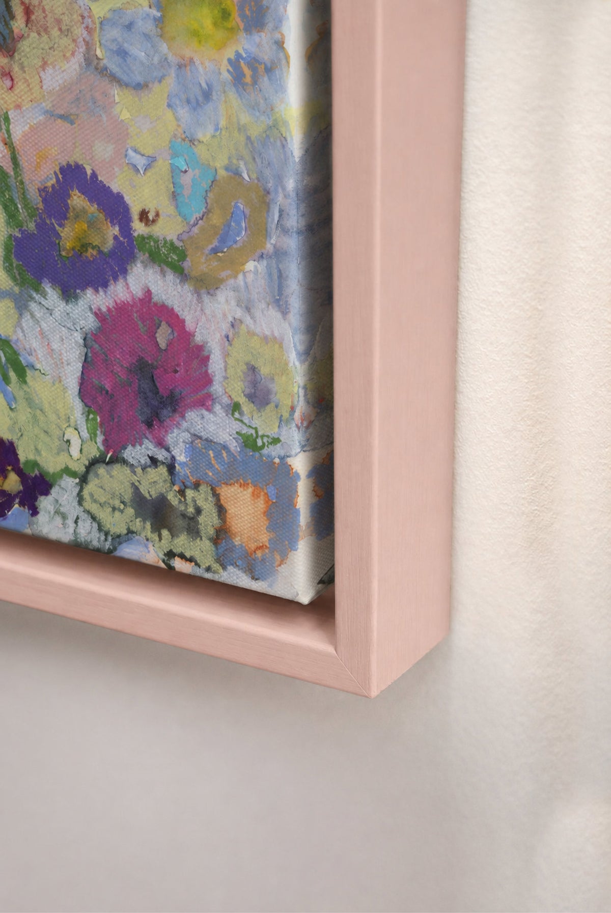 Pink Wood Canvas