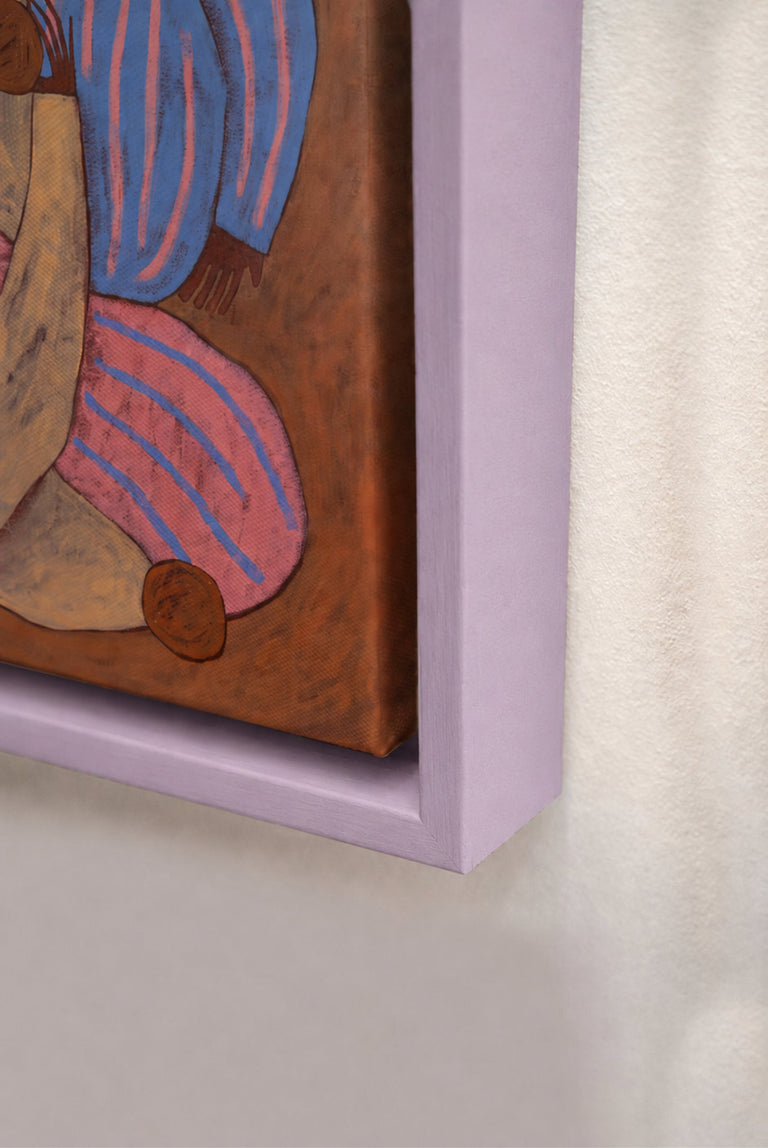 Purple Wood Canvas
