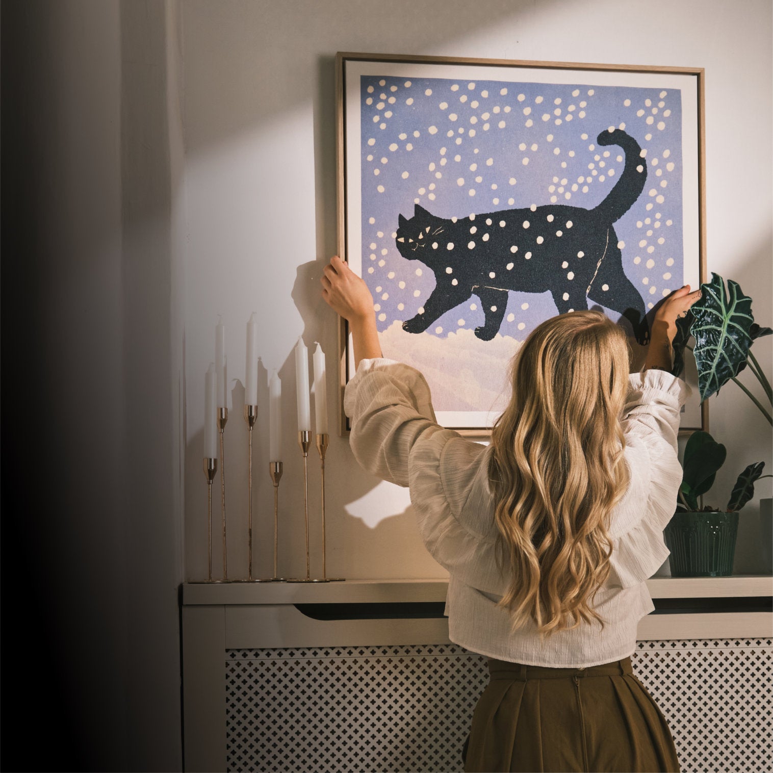 PSTR studio アートポスター 50×70cm Black Cat Enikő Eged - Black Cat | PSTR studio