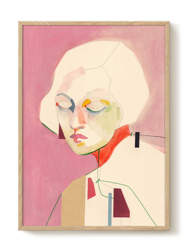 Ángel Hernández - You Don't Own Me 18x24in dark wood frame