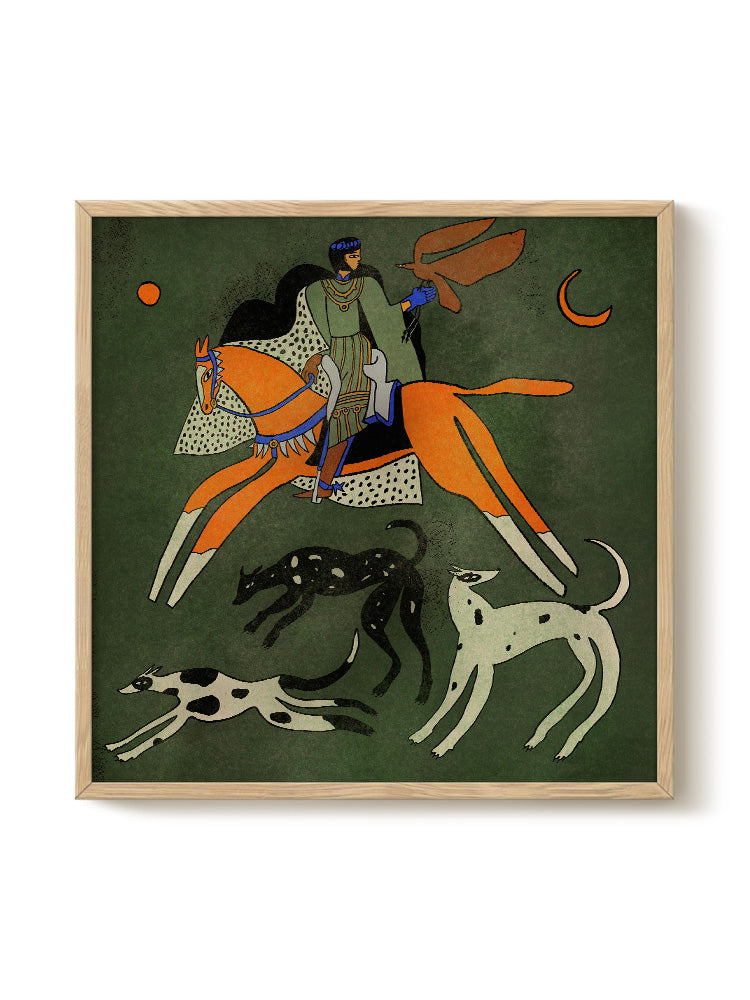 Enikő Eged - Night Ride 70x70, Dark Oak