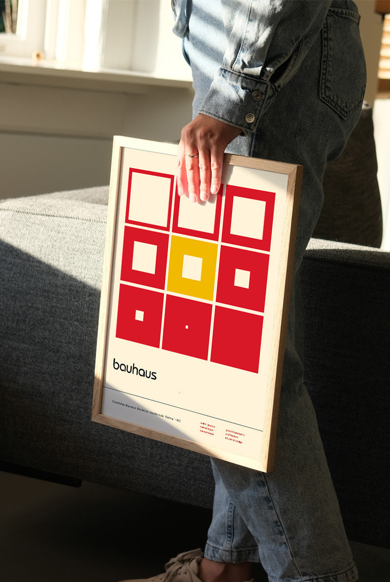 アート・デザイン・音楽 Das A und O des Bauhauses Bauhaus exhibition Poster - Weimar Gropius | PSTR studio