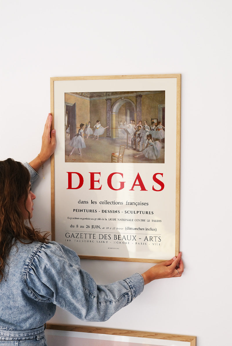 Edgar Degas、超希少画集より、新品額装付 Edgar Degas - Art Exhibition poster | PSTR studio