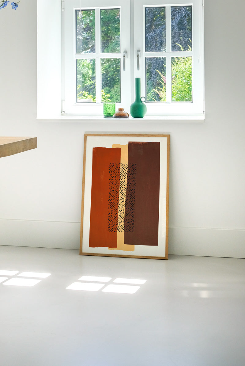 Abstract Modern Art Poster - Mid Century minimalist | PSTR studio