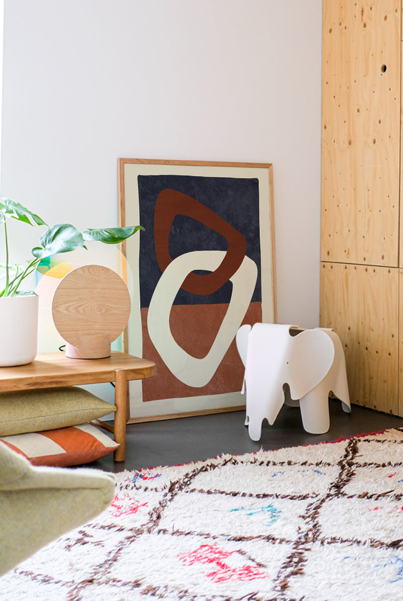 Abstract Modern Art Poster - Mid Century minimalist | PSTR studio