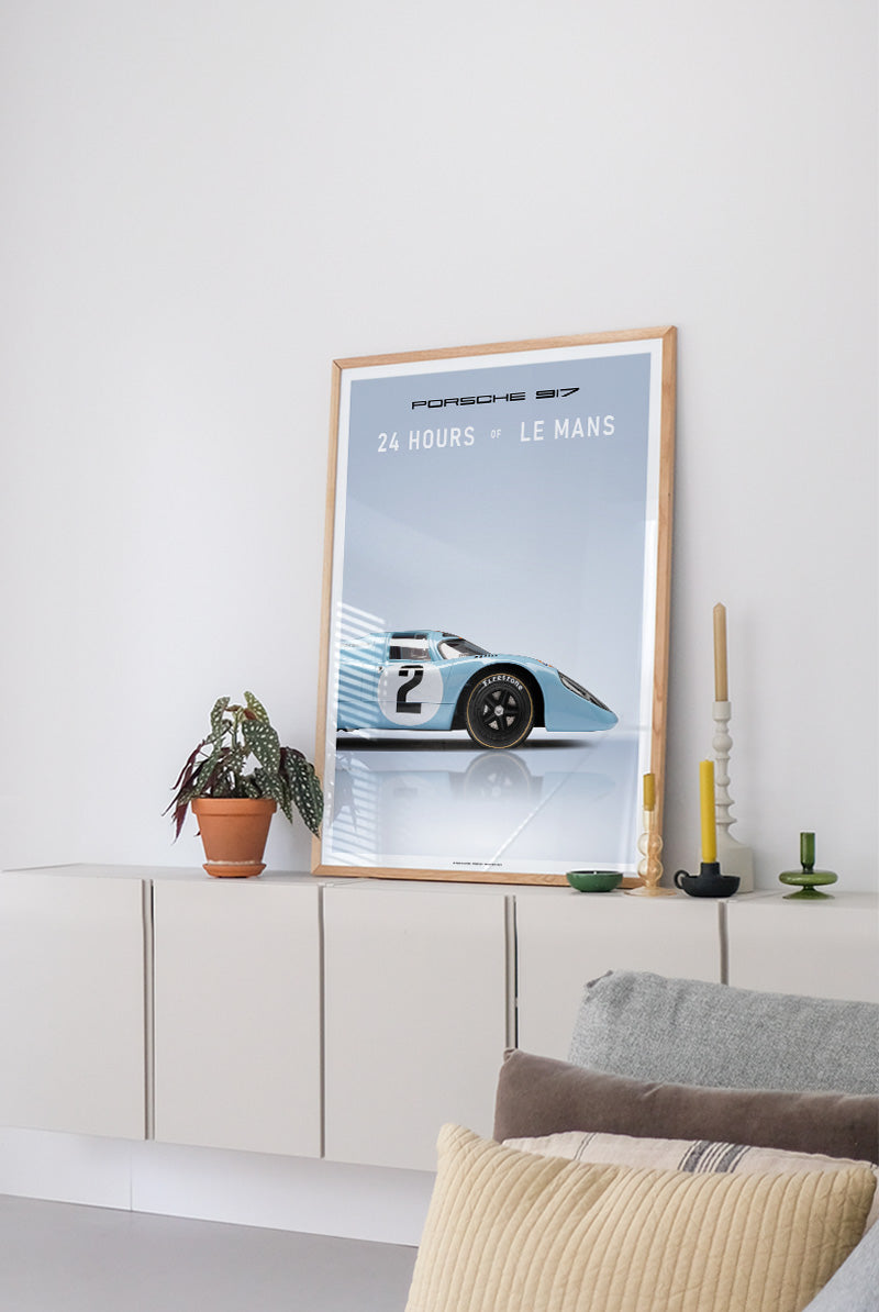 Classic Porsche 917 - Classic Cars poster - Graphic Art print
