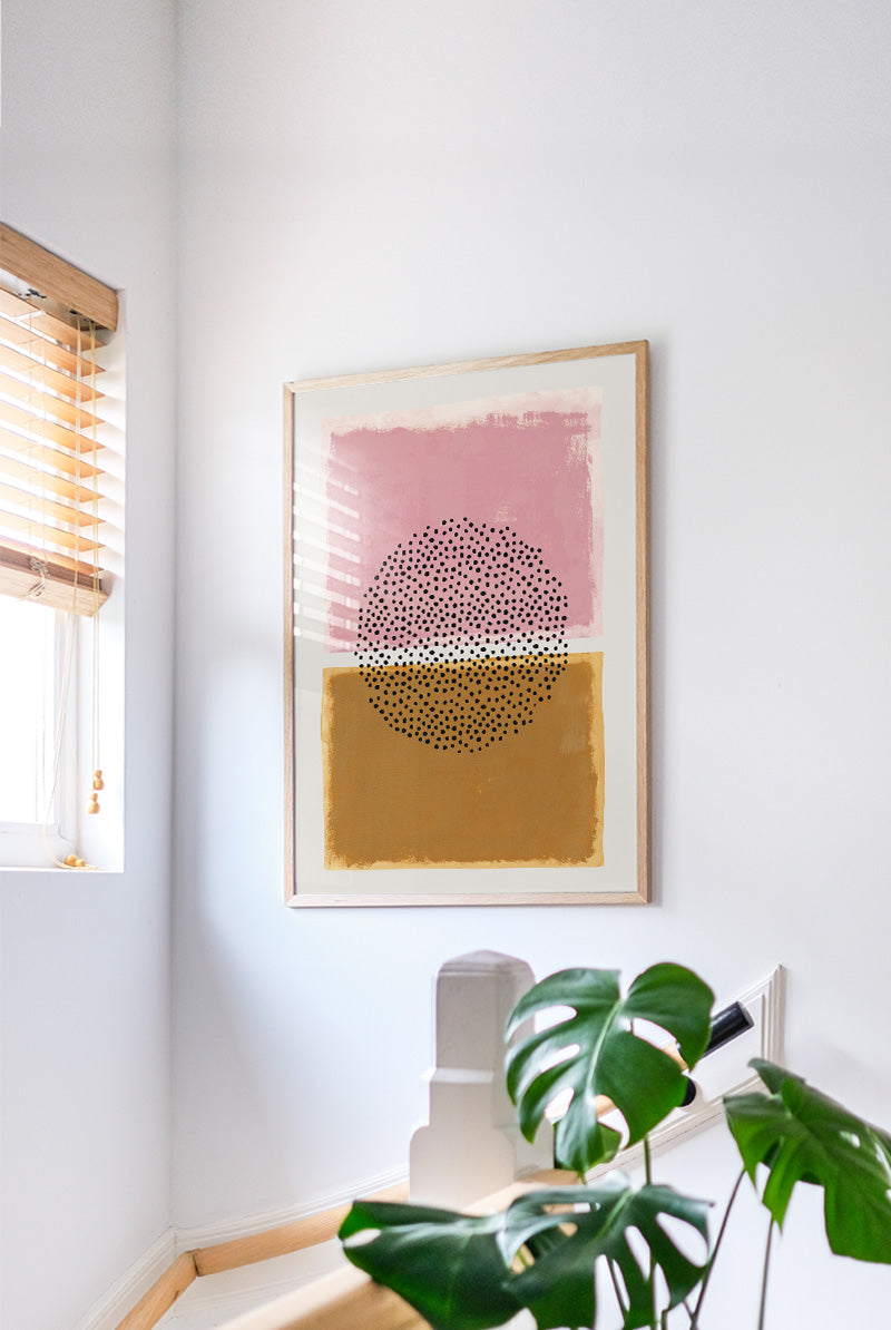 Abstract Modern Art Poster - Mid Century minimalist | PSTR studio