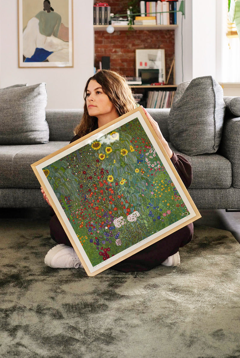 GUSTAV　KLIMT、クリムト、公園、希少な画集より、新品高級額、額装付 Gustav Klimt - Flower Garden | PSTR studio