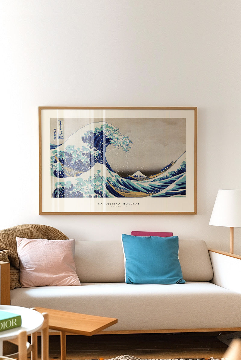 33×46㎝「和室2」油彩・原画・P8 Katsushika Hokusai - The great wave | PSTR studio