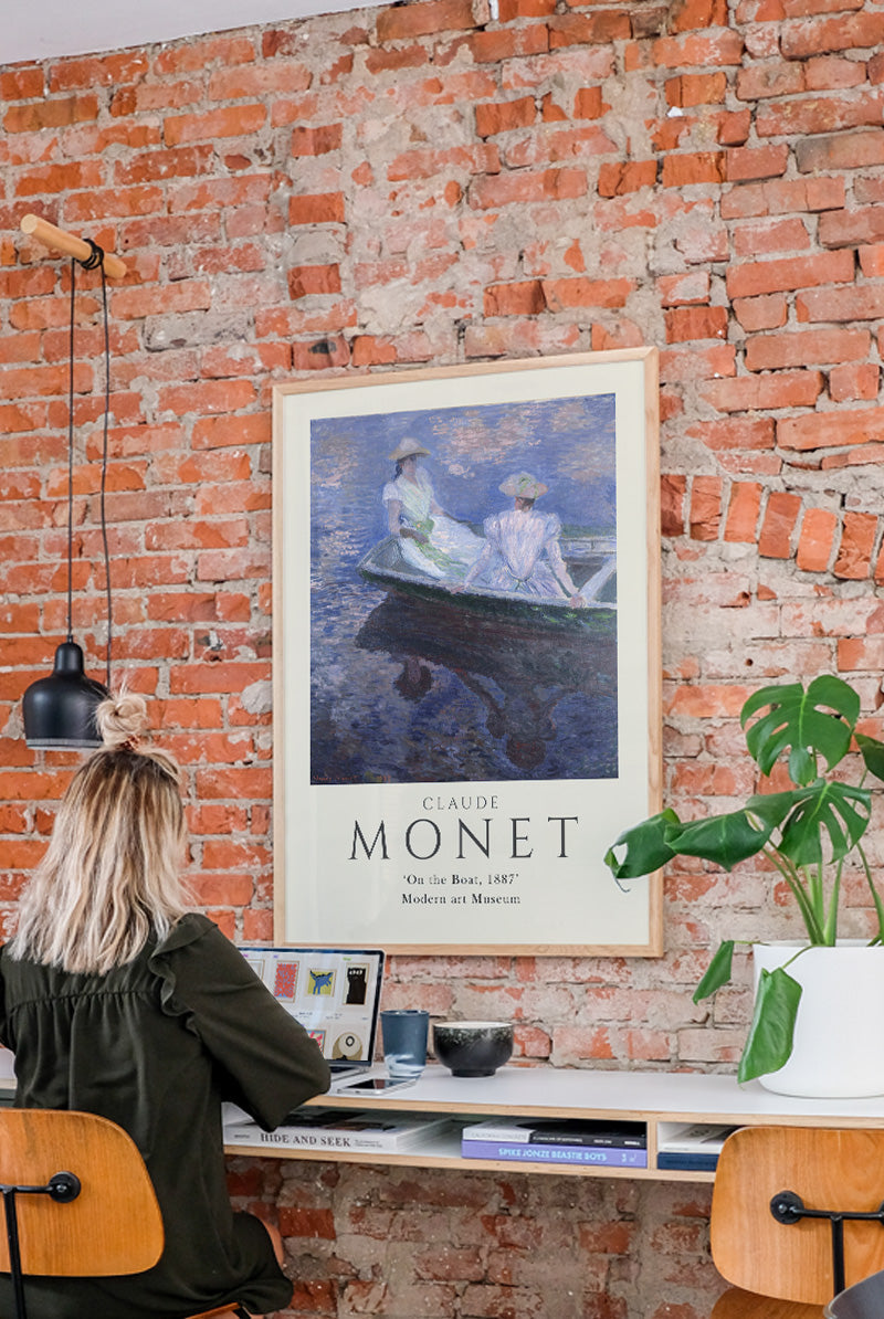 Claude Monet - On the boat | PSTR studio