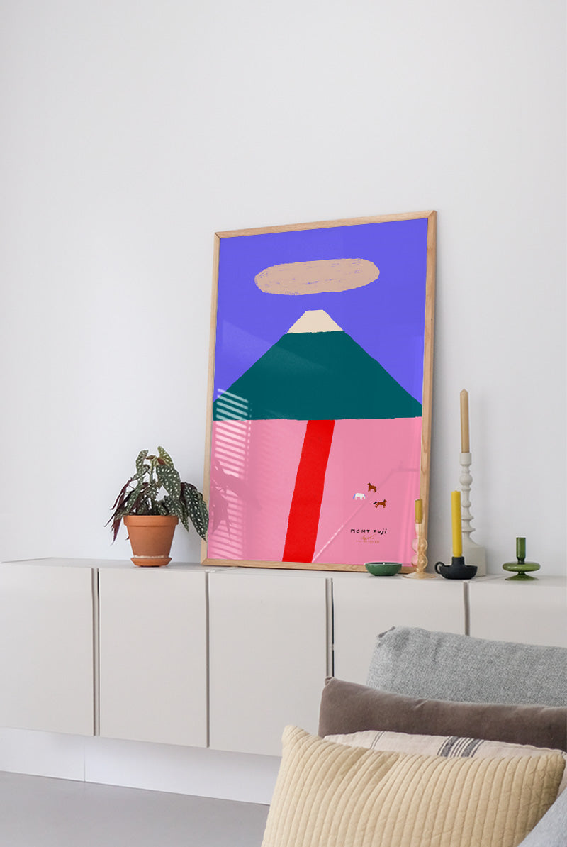 絵画 ★momorin★ Fiskars 929 他2点A5 原画 ア−ト Matías Larraín - Mont Fuji | PSTR studio
