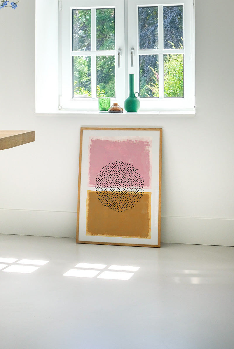 Abstract Modern Art Poster - Mid Century minimalist | PSTR studio