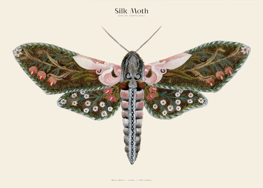 Matos - W. Morris inspired - Silk Moths No.4 | PSTR studio
