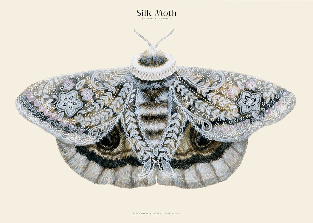 Matos - W. Morris inspired - Silk Moths No.5 | PSTR studio