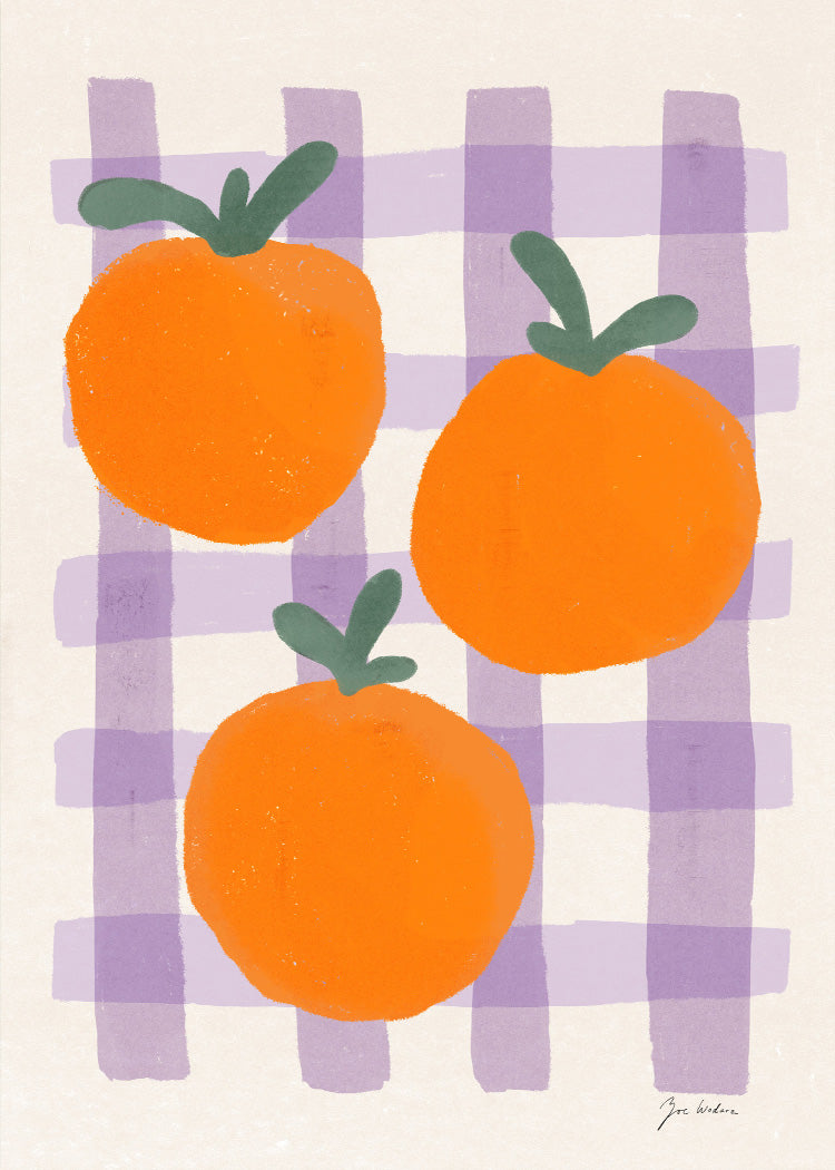 フレーム付The poster club ポスターPonza Tangerine Zoe - Oranges in Summer | PSTR studio