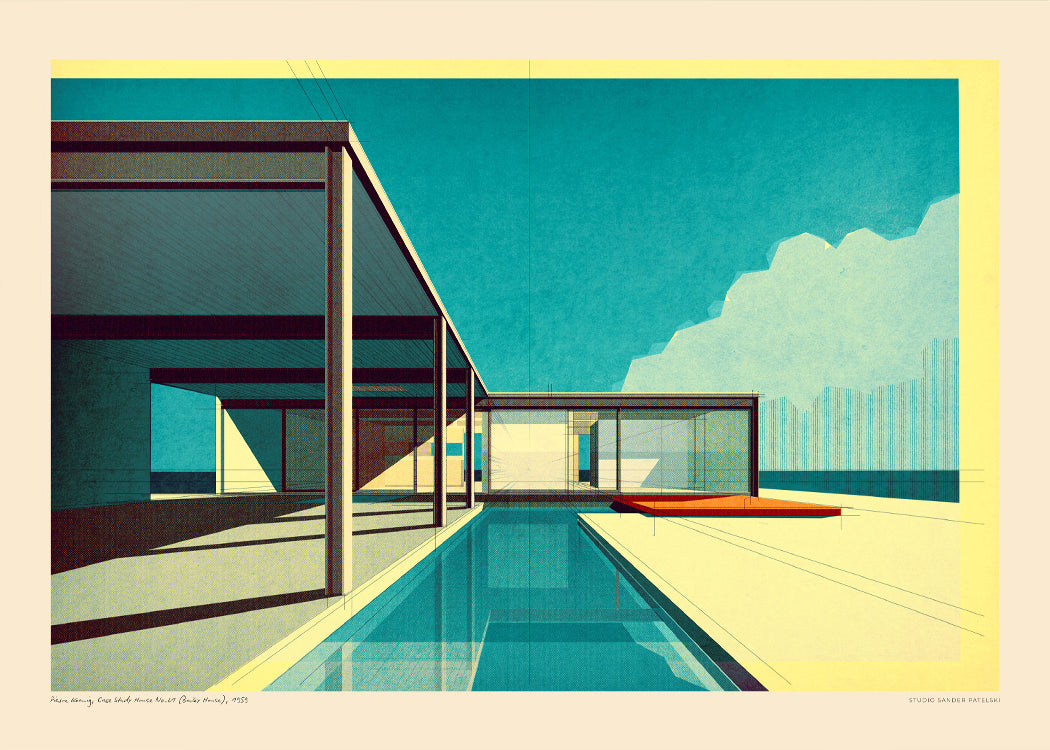 Sander Patelski - Pierre Koenig Case Study House No21 | PSTR studio