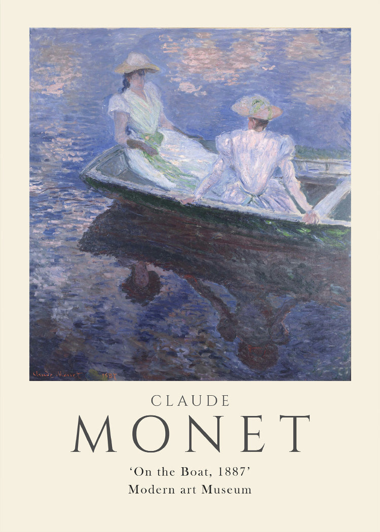 Claude Monet - On the boat | PSTR studio