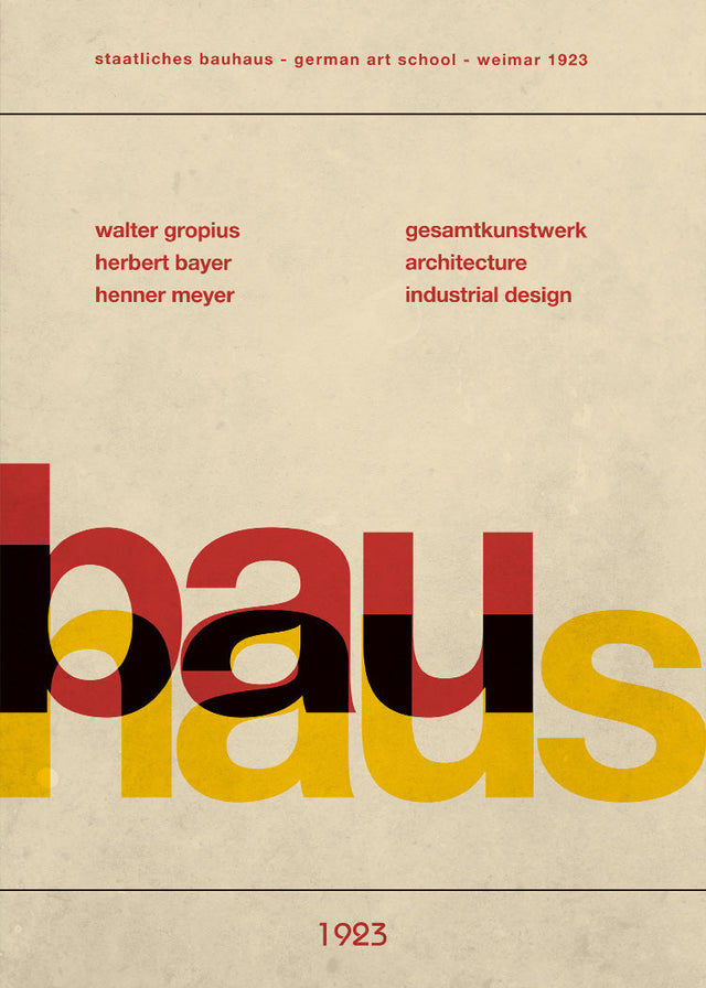 Exhibition Bauhaus Weimar, Postcard, 1923 Poster 60 x 80 cm Beige Tableaux Décoration murale Exhibition Bauhaus Weimar, Postcard, 1923 Poster 60 x 80 cm Beige Tableaux Décoration murale