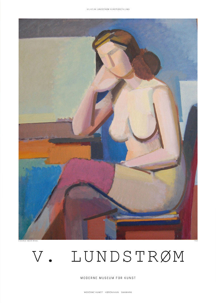 Vilhelm Lundstrøm - Siddende nøgen model | PSTR studio